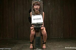 Japanese Bound Slave Endures Rough Torment and Whipping