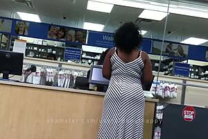 Candid Compilation of Ebony BBW's Huge Natural Tits and Massive Ass