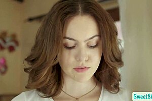 Skinny Lesbians Slam Tongues Fingers Deep Pussies