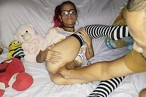 brazilian milf squirts as i fist her tight wet pussy deep