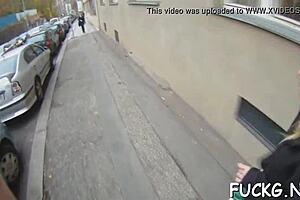 Naive young euro teen gets group-fucked hard on hidden spycam