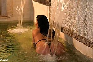 Busty Milf Ania Kinski Oiled DP Threesome Massage