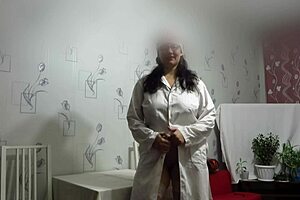 Hey doc fists nurse's shaved pussy while mature couple watches! 🔥💦👩‍⚕️