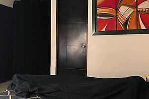 latina cowgirl rides stepmom hard in steamy bedroom fuck