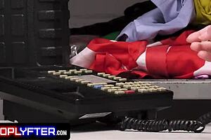 Nicole Luva's Shoplift Distraction Leads to Office Pussy Ride