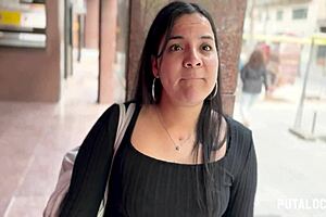 torbe catches shy fat latina salome modeling then fucks her hard in hotel