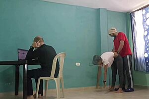 oh damn this skinny spanish housewife screams getting fucked hard in bed