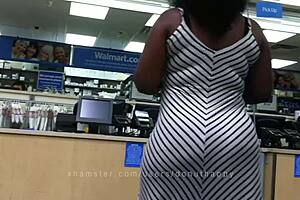 Candid Compilation of Ebony BBW's Huge Natural Tits and Massive Ass