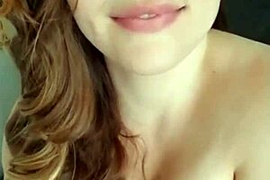 Kate's pregnant lactating tits tease in intense eye contact challenge