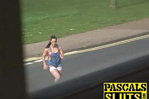 bound sub in fishnets takes brutal pounding session 🔥