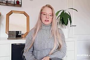 Ersties Cute Blonde Anna Squirt Masturbates With Toys