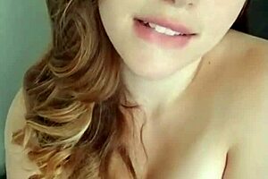 Kate's pregnant lactating tits tease in intense eye contact challenge