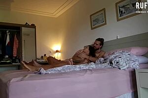 smoking then juicy gym wife ana rothbard rides cowgirl