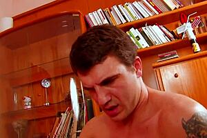 milf housewife gets double penetration anal and pussy in homemade quickie