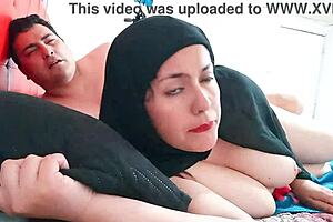 Chubby Indian housewife with big natural tits rides rough morning cowgirl in taboo roleplay