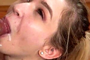 blonde wife bound in bdsm robbery roleplay chokes on monster cock deepthroat doggystyle submission