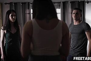 stepsiblings share chanel preston and evelyn claire threesome