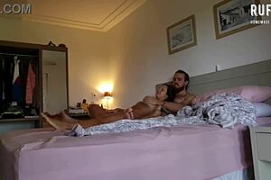 smoking then juicy gym wife ana rothbard rides cowgirl