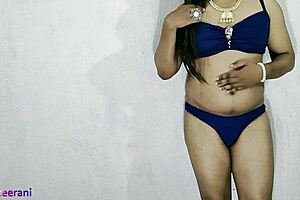 hey check out this indian shemale crossdressing in blue bikini part 6