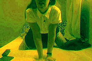 Skinny Student Skirt Hike for Hard Solo Cum