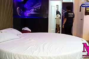 curvy milf's hairy pussy and big tits get deepthroated till cum throat fill