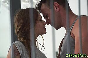 Babe Gives Steamy Footjob Then Gets Pounded Hard