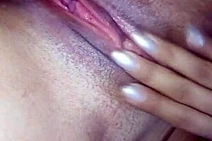 She indulges in private bathroom masturbation session