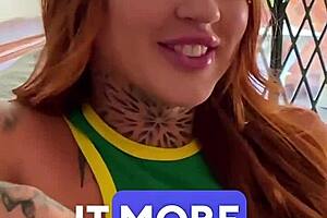 Petite Redhead Latina Gives Sloppy Deepthroat After Casting Interview POV