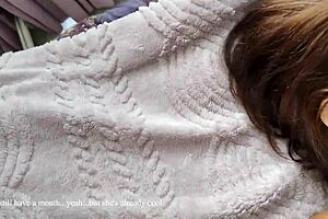 caught pounding athletic stepmom pussy sandwich on bed