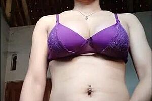 beautiful asian shemale strokes cock in early morning light