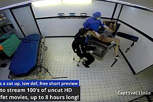 Sheila daniels gives a not so free exam in the hospital shower