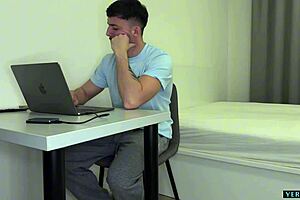 Lover Blows Him While Wife Calls!