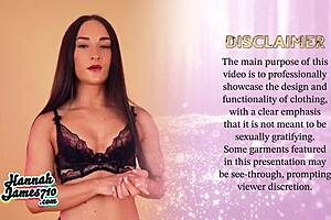 hannahjames710 tries mixed lingerie looks casually