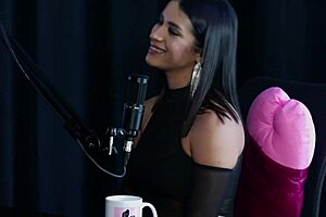 val mineirinha swings hard giving ass in sheer red lingerie brazilian bisexual orgy