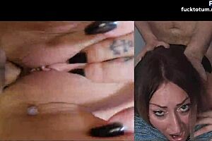 i scream as he pounds my ass rough making me squirt then creampies deep