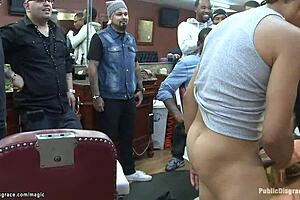 Petite blonde spinner double penetrated hard in public outdoor scene