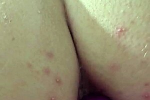 Chubby Ass Teases Creamy Anal Dildo Gaping Stretch