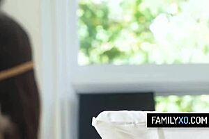 chanel camryn and tiffani madison in hot thanksgiving foursome orgy