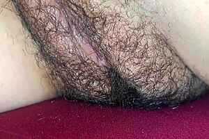 Latina couple's easy homemade creampie fuck with juicy wet pussy closeup