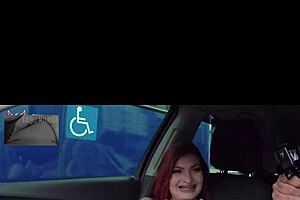 Rachell Miranda struts naked through Sao Jose streets teasing wildly!