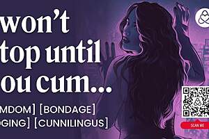 Femdom binds sub male first date bondage edging fuck