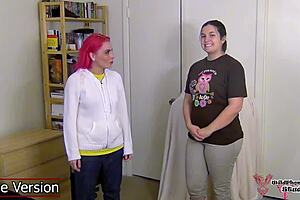 Punk Redhead Eve Explores Naughty Pussy in Bisexual Casting