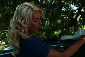 Natasha Marley bent over takes rough pounding from lover Paul Chaplin