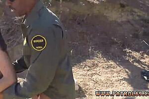 dig this brunette getting pounded rough outdoors before that creamy russian latina finish