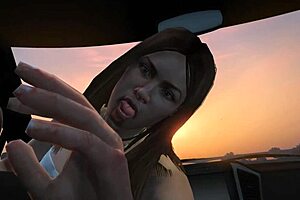 franklin pulls up a hooker for car sex fun in gta 5