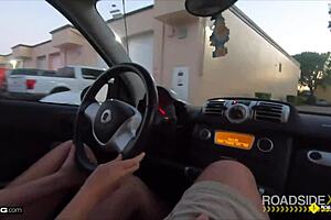 Roadside Mechanic Pounds Huge-Titted Babe in Garage Doggy