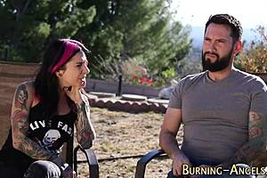 alt tattoo whore gets railed hard in emo goth group blowbang frenzy 😈💦