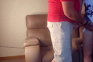 Petite Redhead 18-Year-Old Takes Hard Pounding While Wife's Away at Work