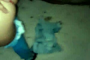 my drunk latina milf spreads wide for street creampie