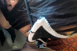 Latina milf returns from club with ass full of cum for wild cleanup